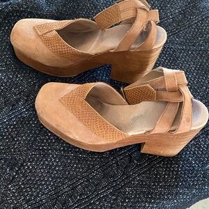 Free People Brown Platform Sandals